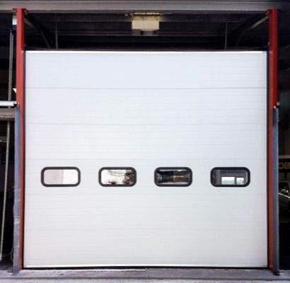 درب های گاراژ بخش ایزوله شده سفارشی برای پانل ساندویچ صنعتی