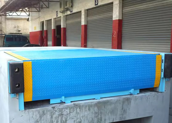 سطح ساز درب دوک مکانیکی کارگاه صفحه دوک خودکار 25000-40000LBS طراحی امن رمپ پل سطح ساز دوک