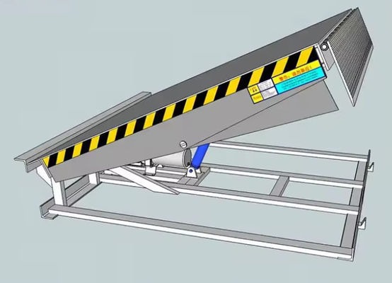طول لب قابل تنظیم برقی بارگیری Dock Leveler با پودر پوشانده پایان و کنترل ایمنی