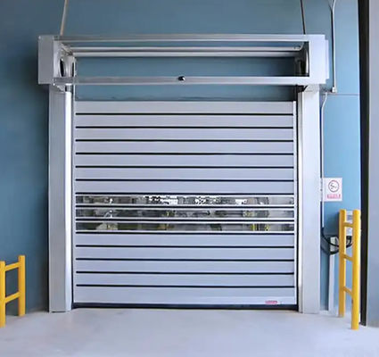 PLC کنترل سرعت 220V منبع برق درب مارپیچی با 0.8m/s بسته شدن کارخانه تولید درب شاتر خودکار