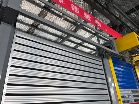 0.8m / s آلومینیوم آلیاژ سرعت درب مارپیچ با 220V / 50HZ منبع برق آلومینیوم فلزی اتوماتیک شاتر سریع