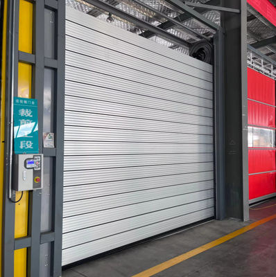0.8m / s آلومینیوم آلیاژ سرعت درب مارپیچ با 220V / 50HZ منبع برق آلومینیوم فلزی اتوماتیک شاتر سریع