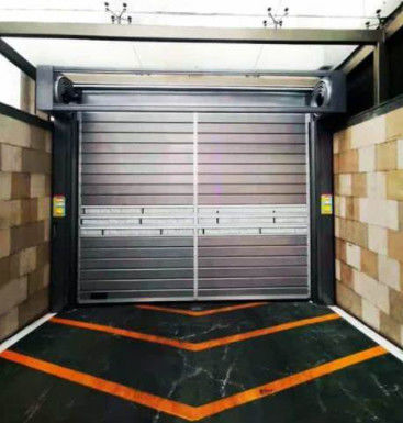 آلومینیوم شفاف سرعت بالا درب مارپیچ ایمنی کارایی با سیستم کنترل PLC کارخانه فروش مستقیم حداکثر سرعت 2m/s