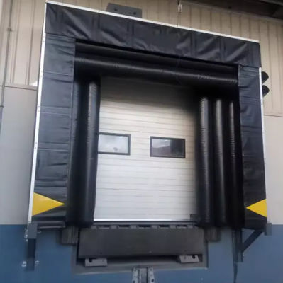 صنعتی نرم طرفی مکانیکی با دوام پارچه PVC سفارشی رنگ تنظیم شده سیستم بارگیری دری بندر برای کامیون