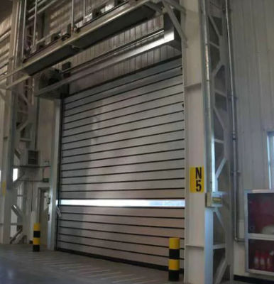 آلومینیوم آلیاژ سرعت بالا موتور درب مارپیچ قدرت 0.75KW بهره وری ایمنی ≤2.0m3/ M2.s سرعت بسته شدن 0.8m/s