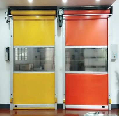 انبار ضد گرد و غبار صنعتی درب های چرخدار PVC با سرعت بالا درب شاتر رولر با سرعت بالا