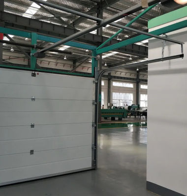درب بالابرنده سکشنال عایق فولادی خاکستری 50mm-80mm ضخامت برای درب های سکشنال تجاری