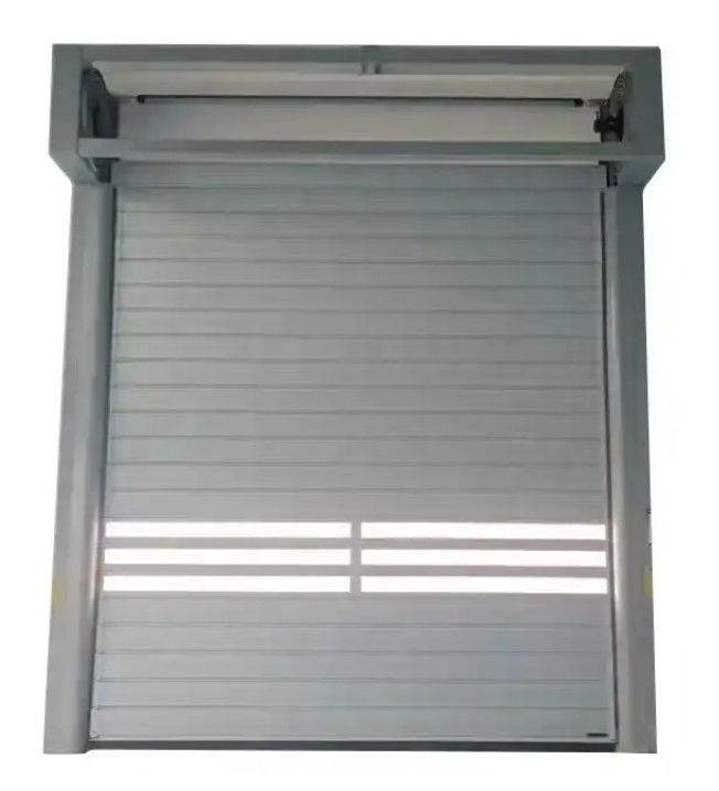 درب مارپیچی با سرعت بالا آلومینیوم آلیاژ با سنسور فوتو الکتریکی 220V / 50HZ منبع برق برای کارگاه با سطح نهایی
