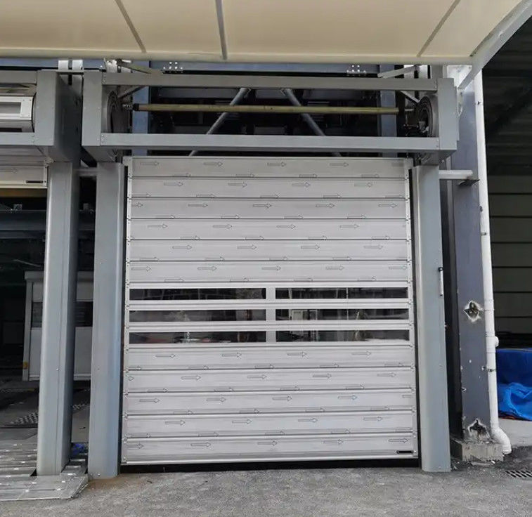 آلیاژ آلومینیوم 0.8m/s سرعت باز و بسته شدن کارخانه تولید شاتر درب با سرعت بالا