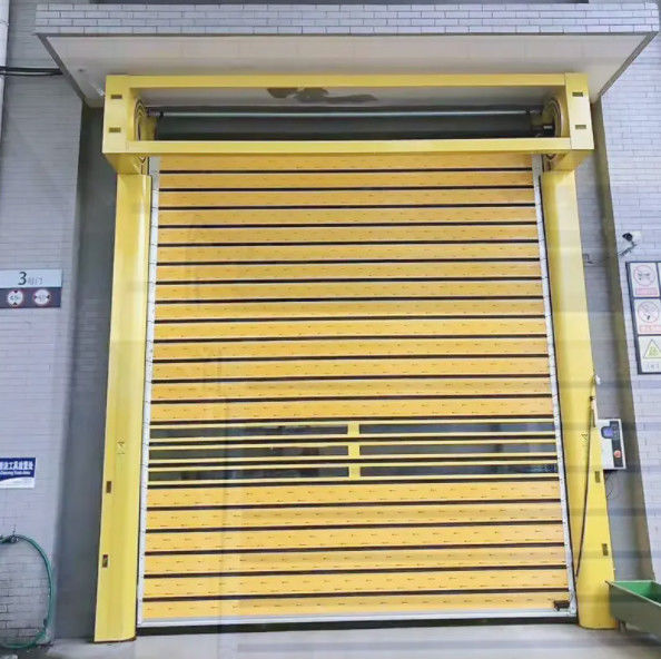 آلومينيوم شفاف کنترل PLC درب چرخي با سرعت بالا ترکیب کامل از ایمنی و کارايي