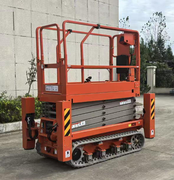 4M 6M 8M 10M 12M 14M Warehouse Electric Lifter 220V 380V Electric Articulating Boom Lift دمای عملیاتی منهای 10 سلسیوس تا 40 درجه سانتیگراد